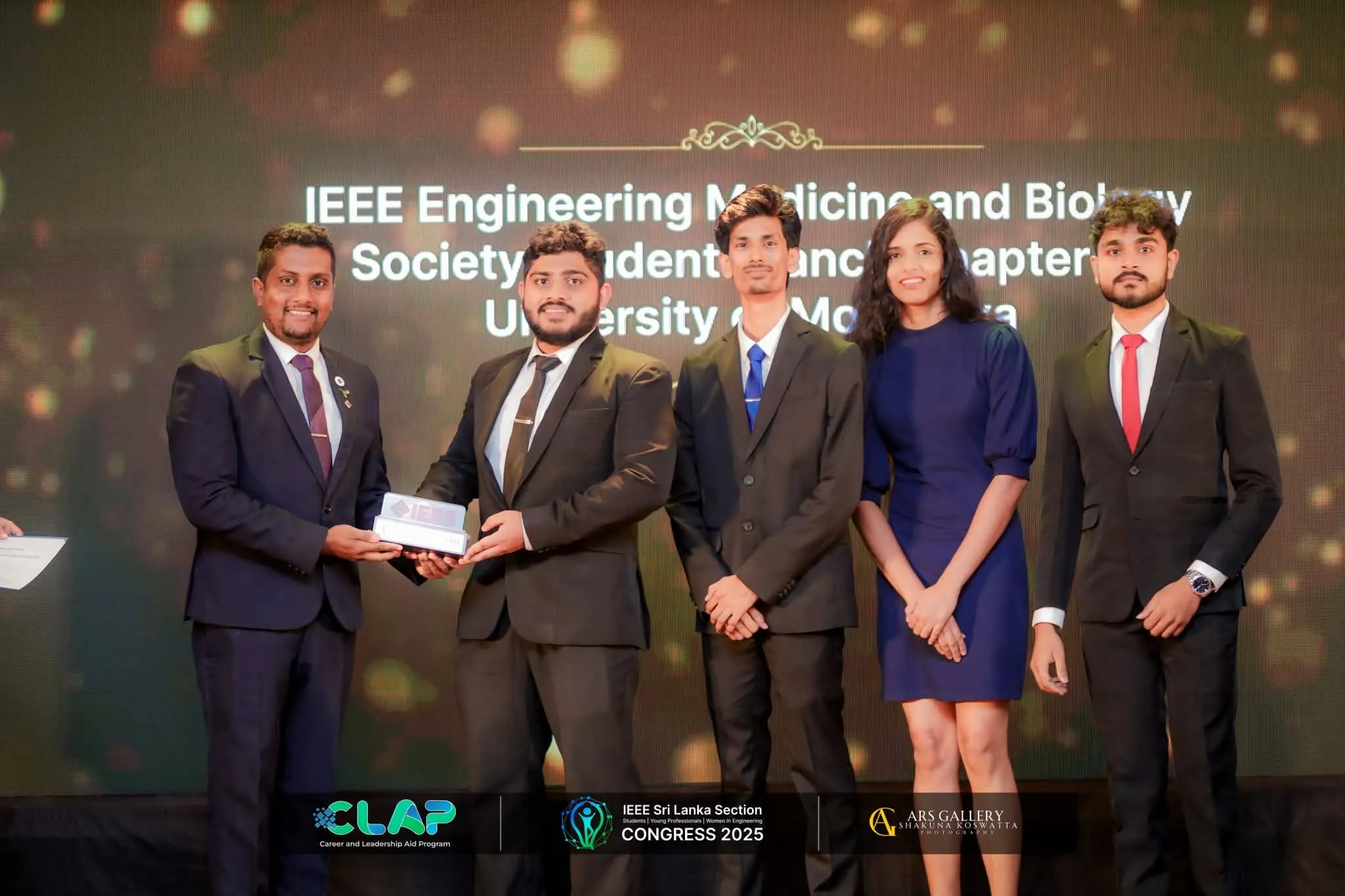 Outstanding Technical Chapter Award stage moment